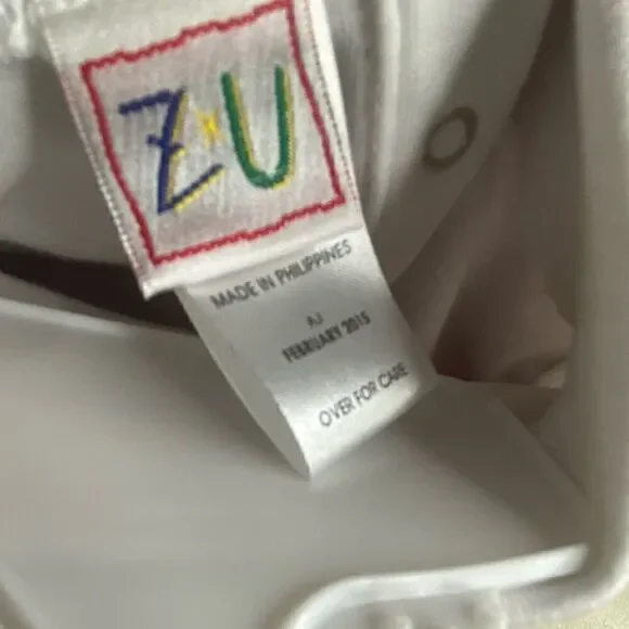 ZU Infant Kids' Ice Skating Elf On Christmas Corduroy Turtleneck Jumpsuit Red 6M - Picture 6 of 7